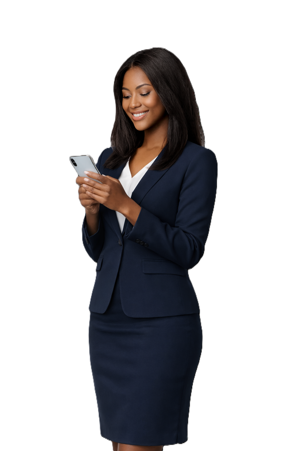Professional using enterprise software